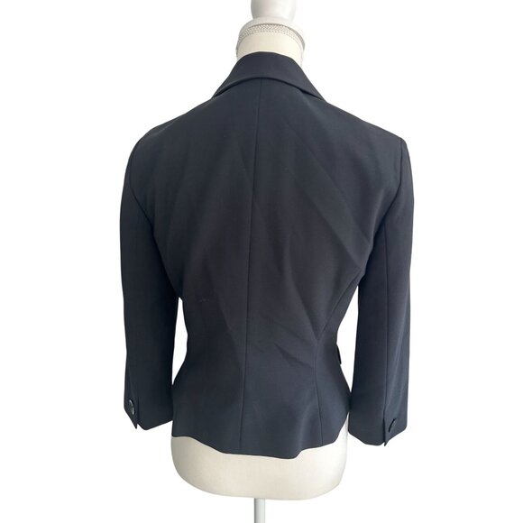 HALOGEN Black Office Three Button Blazer Size Medium - Picture 4 of 6